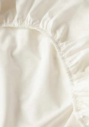 Percale Fitted Sheet Set - 100% Egyptian Cotton