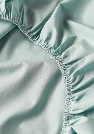 Percale Fitted Sheet Set - 100% Egyptian Cotton